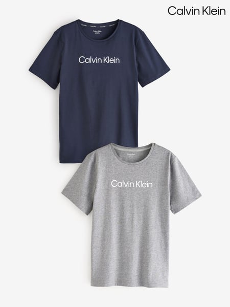 Calvin Klein Grey 100% Cotton T-Shirts 2 Pack (AC9164) | € 28