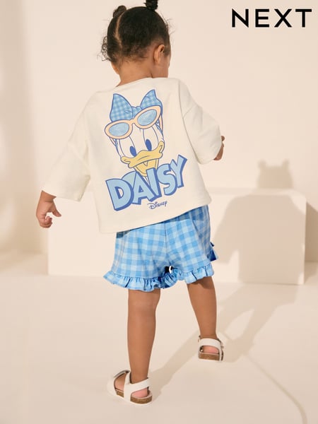 Cream Daisy Duck Top & Shorts Set (3mths-7yrs) (AD4075) | € 23 - € 28