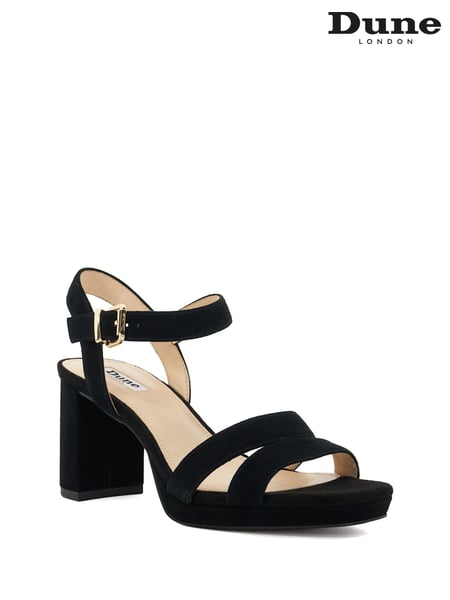 Dune London Black Manifesting Mini Platform Sandals (AD4965) | € 154