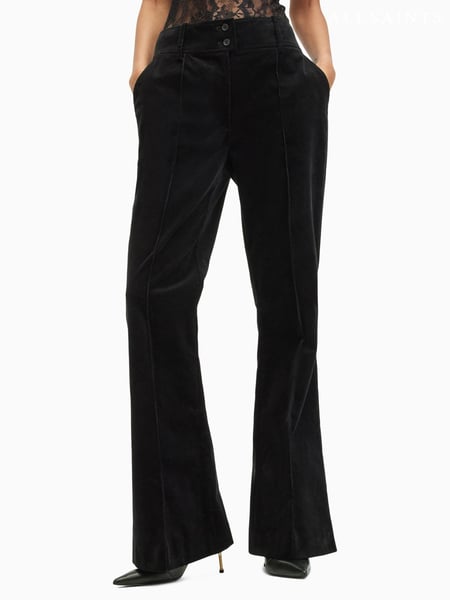 AllSaints Black Sevenh Corduroy Trousers (AD5410) | € 232