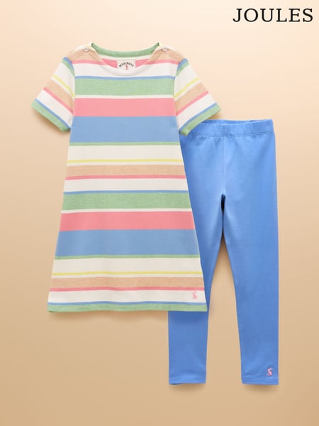 Joules Girls' Pink Dress and Legging Set (AD5511) | € 47 - € 51