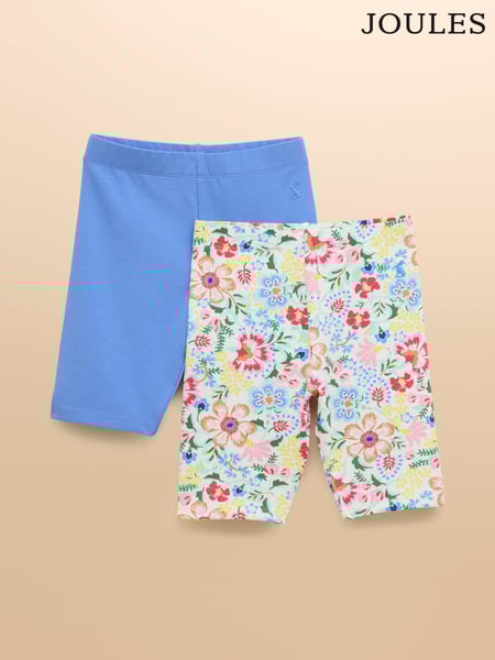 Joules Cartwheel Multicoloured Pack Of Two Cotton Stretch Cycling Shorts (AD5614) | € 22 - € 25