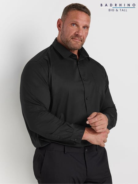 BadRhino Big & Tall Black Long Sleeve Shirt (AD7422) | € 53