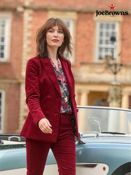 Joe Browns Red Double Breasted Cord Jacket (AD9106) | € 62