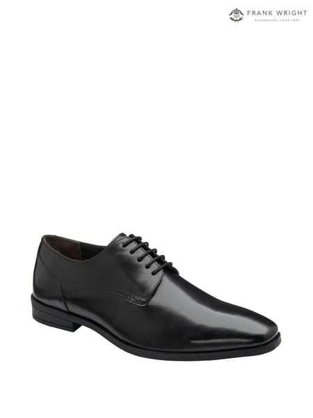 Frank Wright Black Mens Leather Lace-Up Derby Shoes (AE5554) | € 86