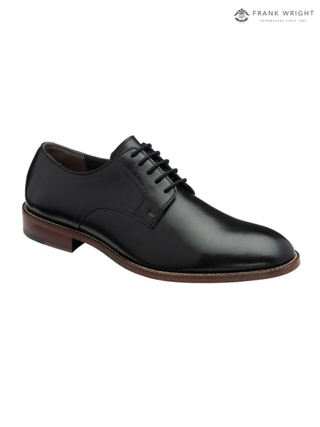 Frank Wright Black Mens Leather Lace-Up Derby Shoes (AE5557) | € 125