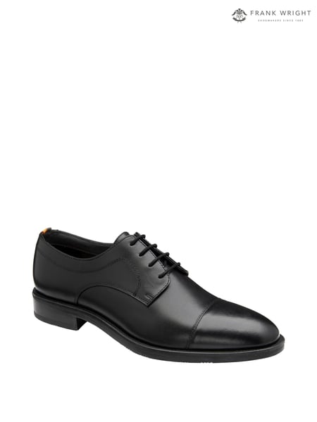 Frank Wright Black Mens Leather Lace-Up Derby Shoes (AE5563) | € 94