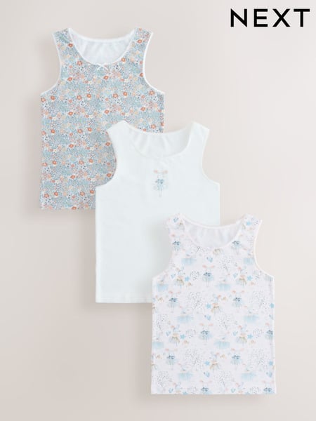 Pink Mouse Printed Vests 3 Pack (1.5-16yrs) (AE6192) | € 11 - € 14