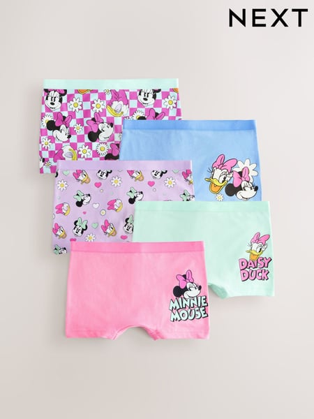 Pink/Purple Minnie Mouse Shorts 5 Pack (2-12yrs) (AF1890) | € 21 - € 27