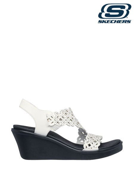 Skechers White Rumble On Wedge Sandals (AF6840) | € 69