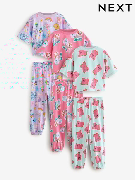 Pink/Purple Jogger Pyjamas 3 Pack (3-16yrs) (AF7285) | € 41 - € 51