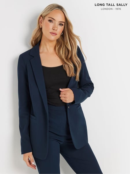 Long Tall Sally Blue Stretch Tailored Blazer (AF7319) | € 84