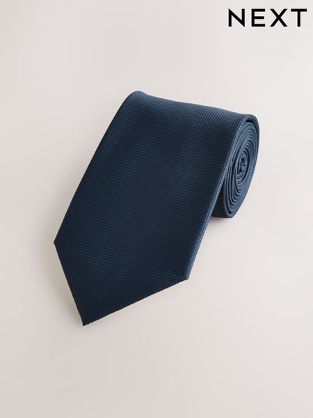 Navy Blue Textured Tie (AF8312) | € 15