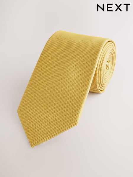 Mustard Yellow Slim Textured Tie (AF8331) | € 15