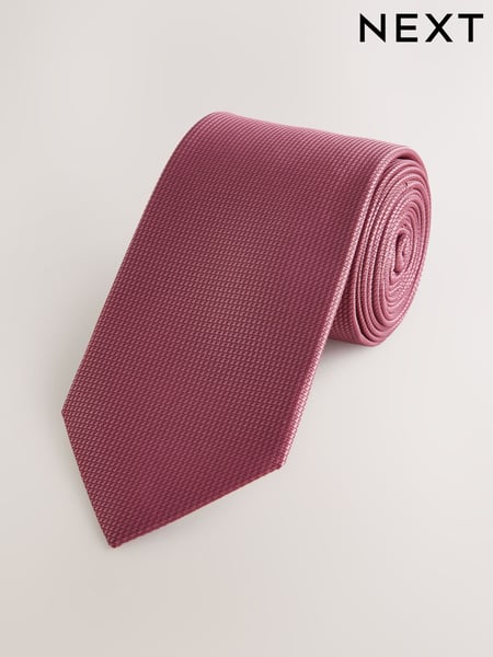 Dusky Pink Slim Textured Tie (AF8337) | € 15