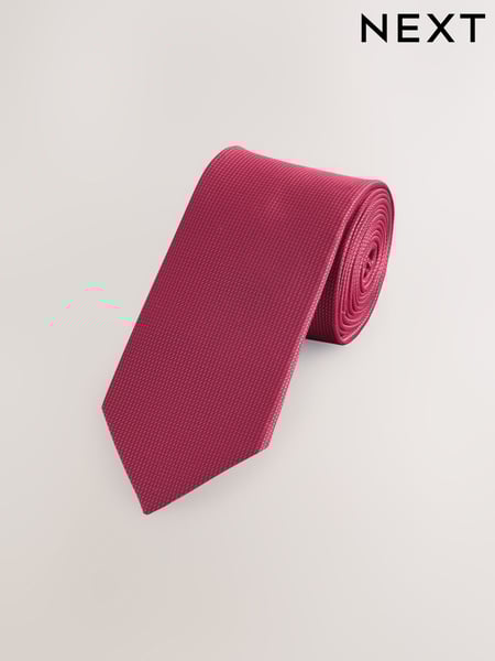 Red Slim Textured Tie (AF8366) | € 15