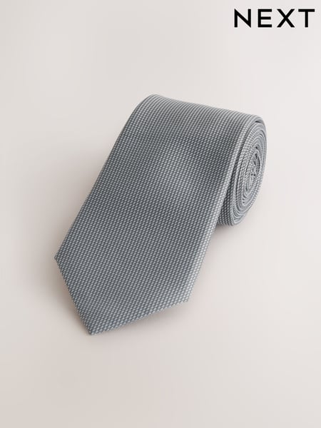 Grey Slim Textured Tie (AF8370) | € 15