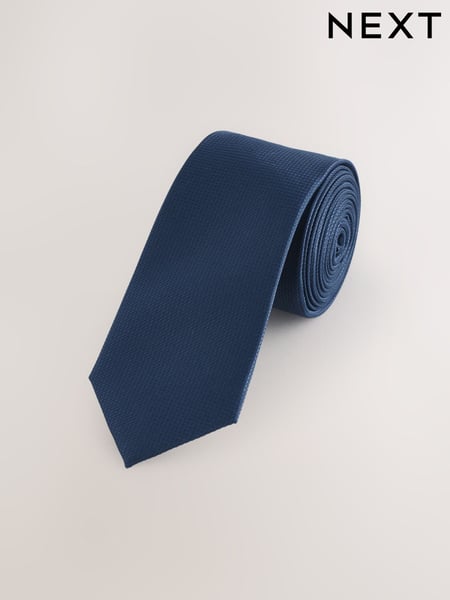 Navy Blue Skinny Textured Tie (AF8371) | € 15