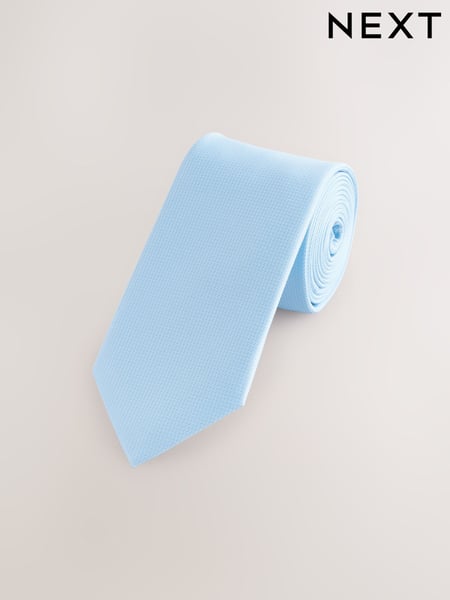 Light Blue Slim Textured Tie (AF8372) | € 15