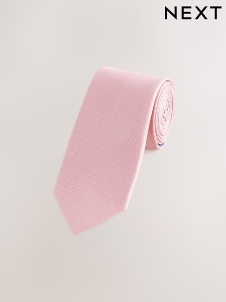 Pink Slim Textured Tie (AF8379) | € 15