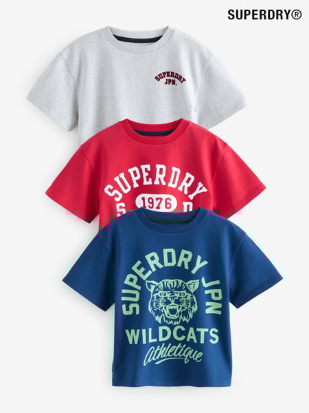Superdry Red/Blue T-Shirt 3 Pack (AG2087) | € 42 - € 48