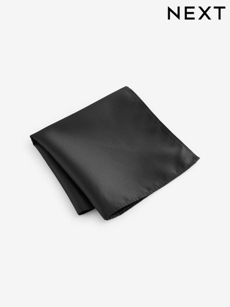 Black Textured Pocket Square (AG2384) | € 9