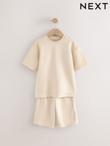 Stone Relax Fit Heavyweight T-Shirt And Shorts Set (3-16yrs) (AG3515) | € 18 - € 30