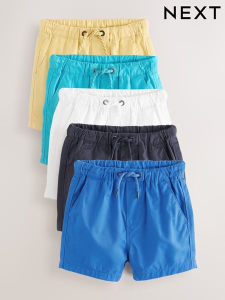Bright Blues Pull On Shorts 5 Pack (3mths-7yrs) (AG3819) | € 35 - € 41