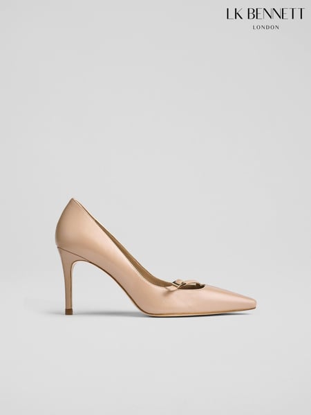 LK Bennett Natural Larna Trench Fine Strap Buckle Court Shoes (AG4168) | € 217