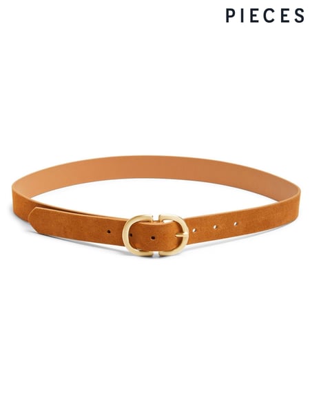 PIECES Brown Suede Buckle Belt (AG4653) | € 34