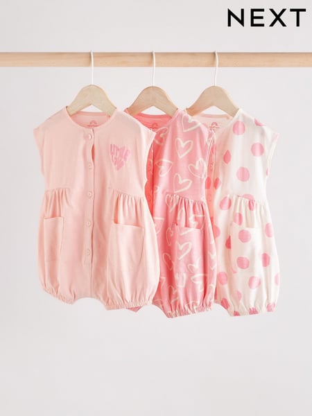 Pink and White Baby Rompers 3 Pack (AG4761) | € 30 - € 35