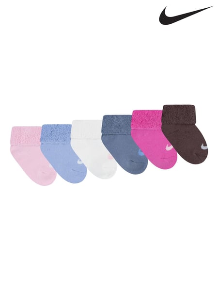 Nike Pink Foam Infant Cuffed Socks 6 Pack (AG6941) | € 34