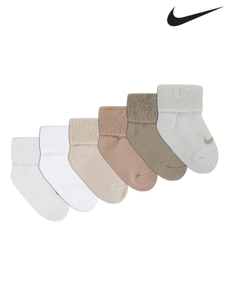 Nike Natural Sail Infant Cuffed Socks 6 Pack (AG6942) | € 34