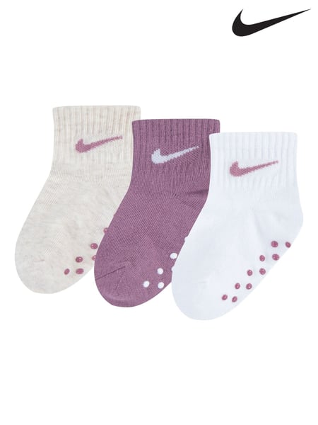 Nike Plum Purple Infant Gripper Socks 3 Pack (AG6945) | € 16