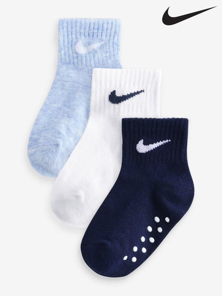 Nike Cobalt Blue Heather Infant Gripper Socks 3 Pack (AG6946) | € 16