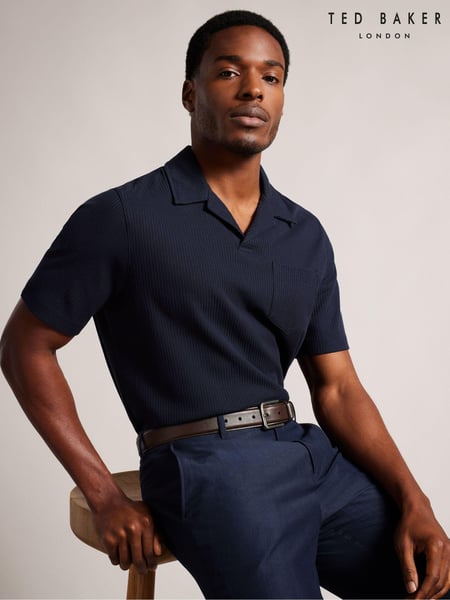 Ted Baker Brown Wizerd Double Keeper Leather Belt (AG7018) | € 78
