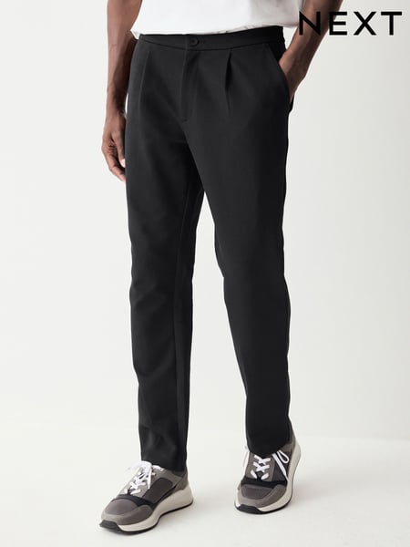 Black Cotton Blend Smart Jersey Joggers (AG7310) | € 54