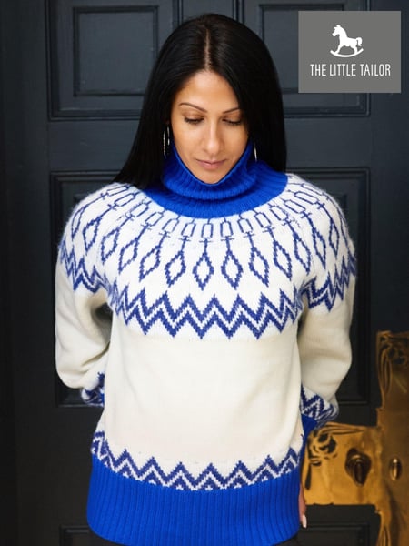 The Little Tailor Relaxed Fit Diamond Pattern Knitted Christmas Jumper (AG8379) | € 53