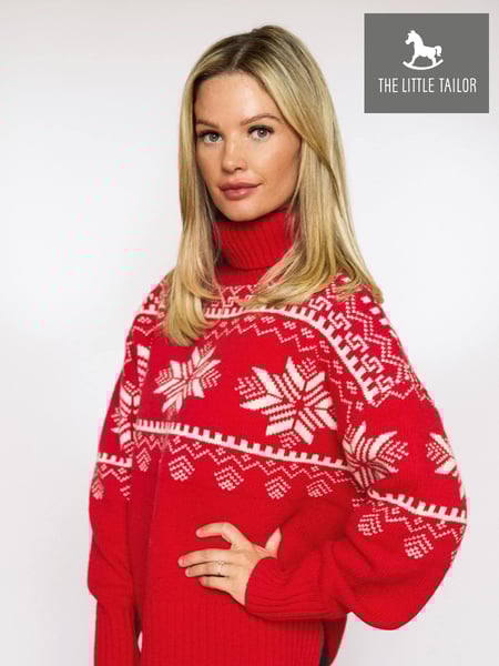 The Little Tailor Snowflake Chunky Knit Slouch Christmas Jumper (AG8381) | € 54