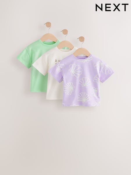 Lilac Purple Tops 3 Pack (3mths-7yrs) (AG8674) | € 21 - € 27