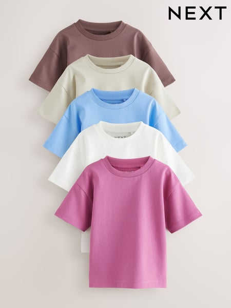 Multi Minerals Short Sleeve T-Shirts 5 Pack (3mths-7yrs) (AG8734) | € 21 - € 27