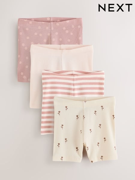 Pink Cycle Shorts 4 Pack (3mths-7yrs) (AG9949) | € 18 - € 24