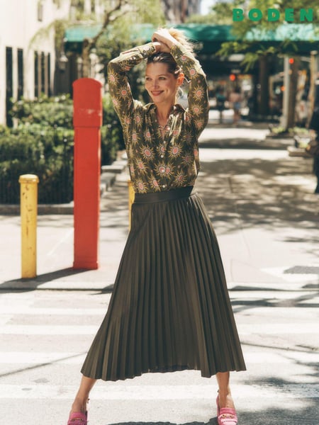 Boden Green Camilla PU Maxi Skirt (AH4371) | € 91