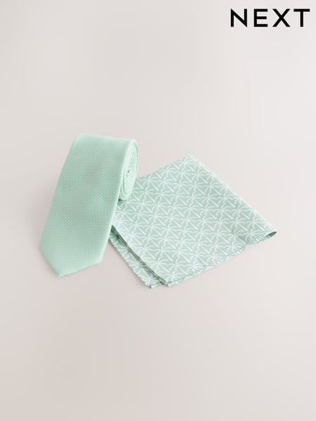 Green Tie and Pocket Square Set (AH9515) | € 24