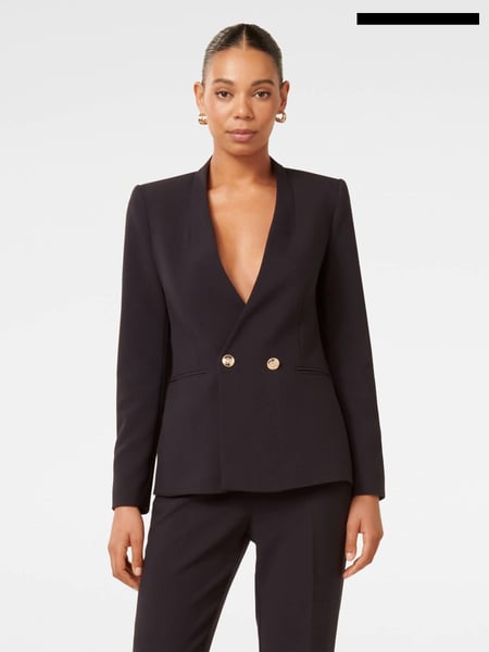 Forever New Blue Taylor Double Breasted Blazer (AJ0364) | € 74
