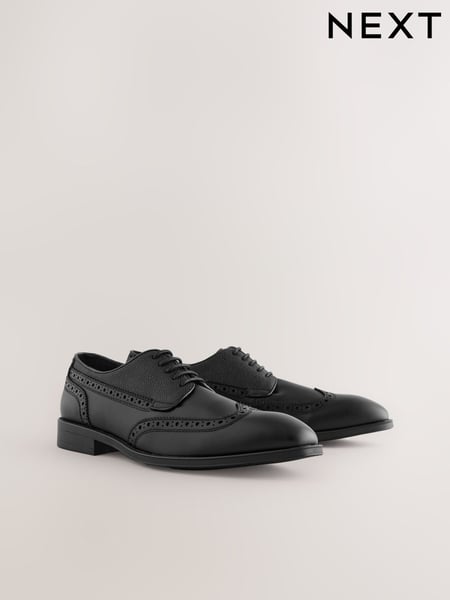 Black Longwing Brogue Shoes (AJ0409) | € 57