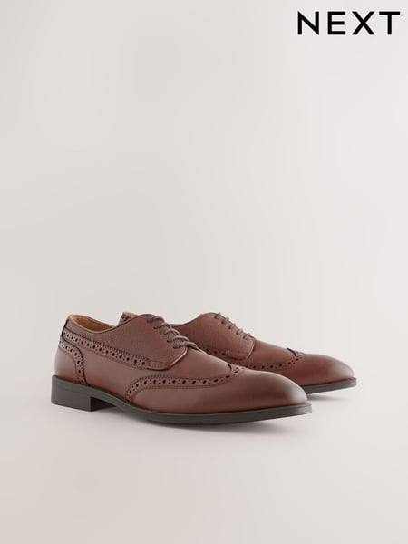 Brown Longwing Brogue Shoes (AJ0414) | € 57