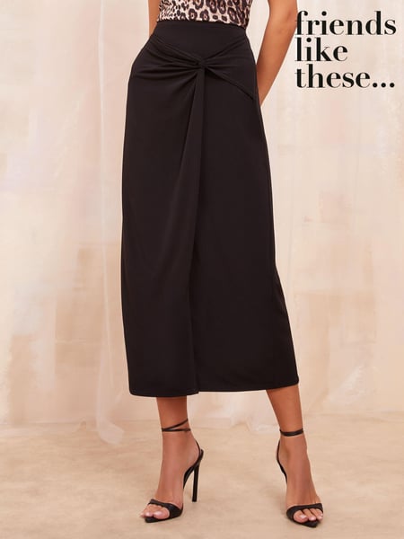 Friends Like These Black Sarong Midi Skirt (AJ2660) | € 26