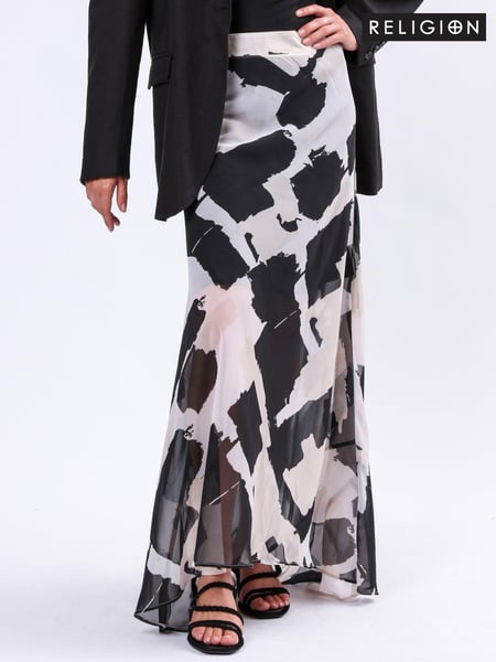 Religion Natural Aurora Maxi Skirt in Hand-Painted Prints (AJ3638) | € 45