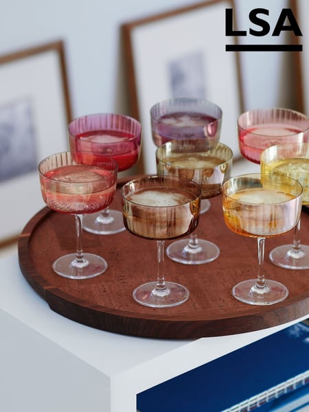 LSA International Gems Assorted Set of 230ml Champagne Cocktail Glasses (AJ4134) | 78 €